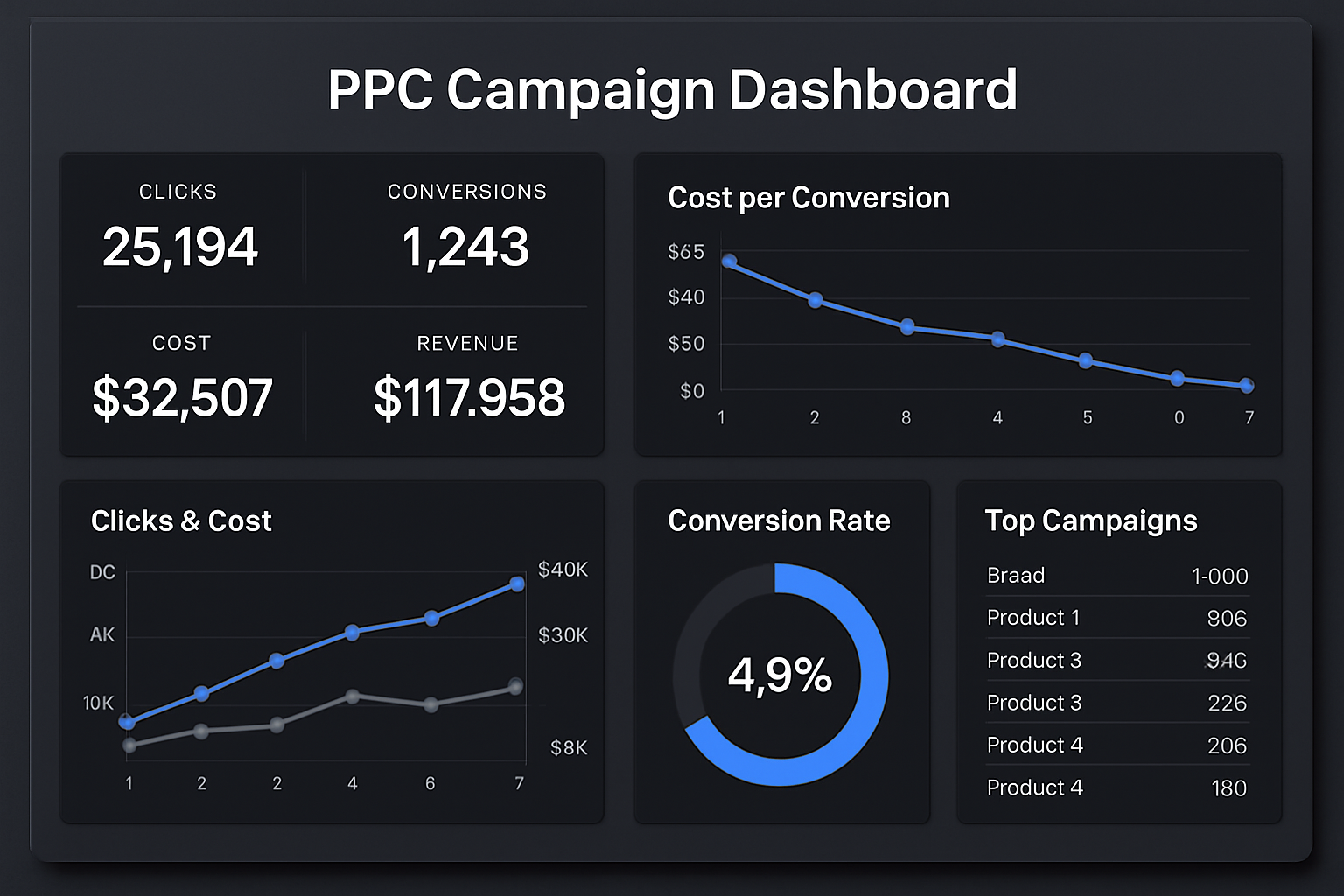 Performance-driven Marketing campaign dashboard